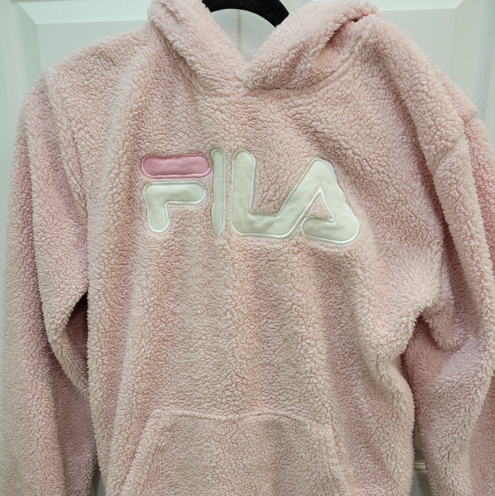 *FREE W/ PURCHASE!* Fila Pastel Pink Teddy Hoodie